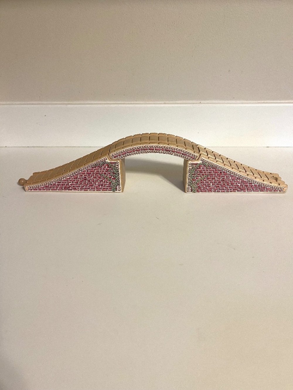 Vtg Thomas & Friends Wooden Railway Red Brick Arched Stone Bridge Clackity Track